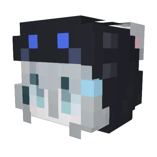 SneakyPP Minecraft avatar head, 3D render
