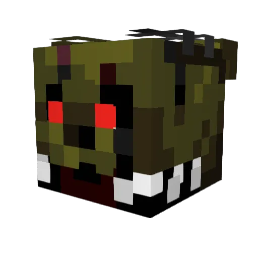SneakyRat0244 Minecraft avatar head, 3D render