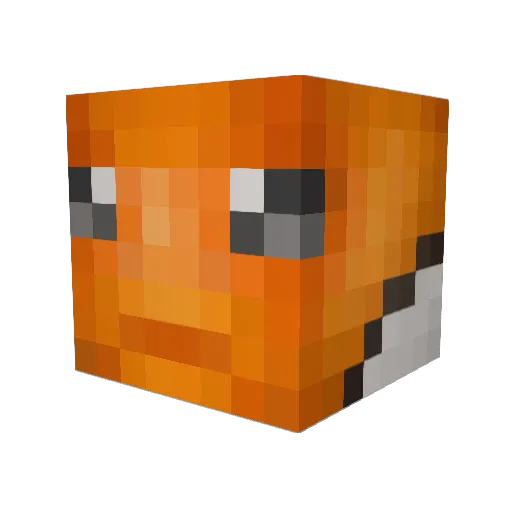 SneakyRedNinja Minecraft avatar head, 3D render