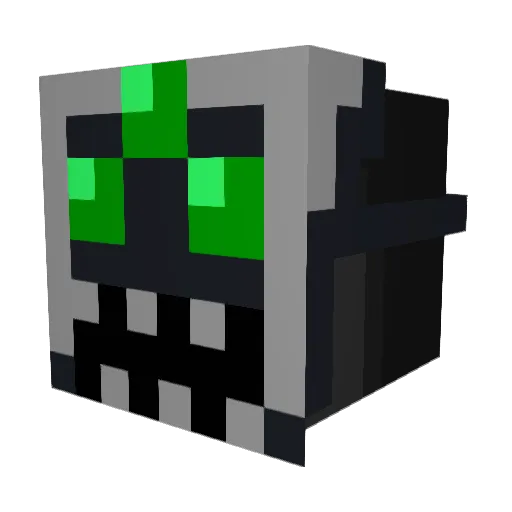 SneakySamInc Minecraft avatar head, 3D render