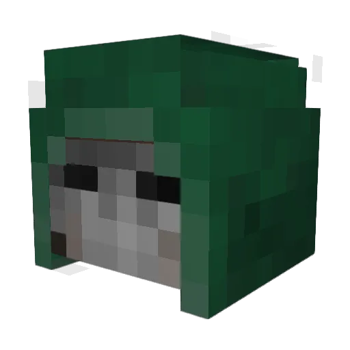SneakyShad Minecraft avatar head, 3D render