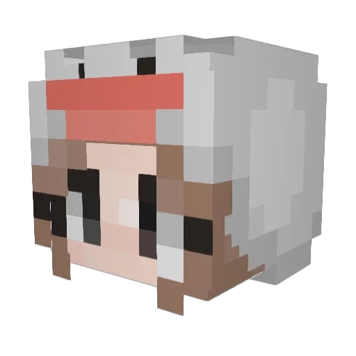SneakySister92 Minecraft avatar head, 3D render