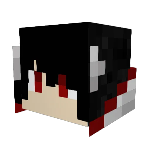 Sneaky_Samurai Minecraft avatar head, 3D render