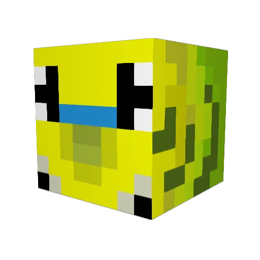 Sneaky_Snake_8 Minecraft avatar head, 3D render