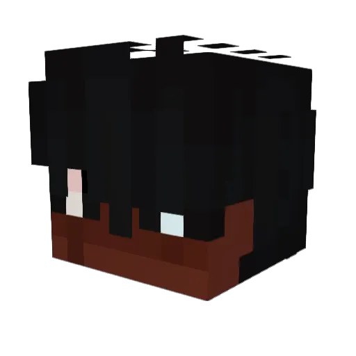 Sneaky_X Minecraft avatar head, 3D render