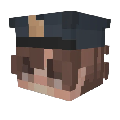Sneakykush123 Minecraft avatar head, 3D render