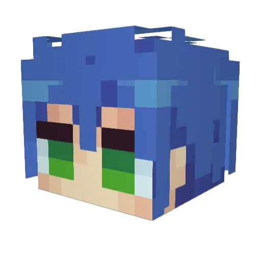 Sneakyone75 Minecraft avatar head, 3D render