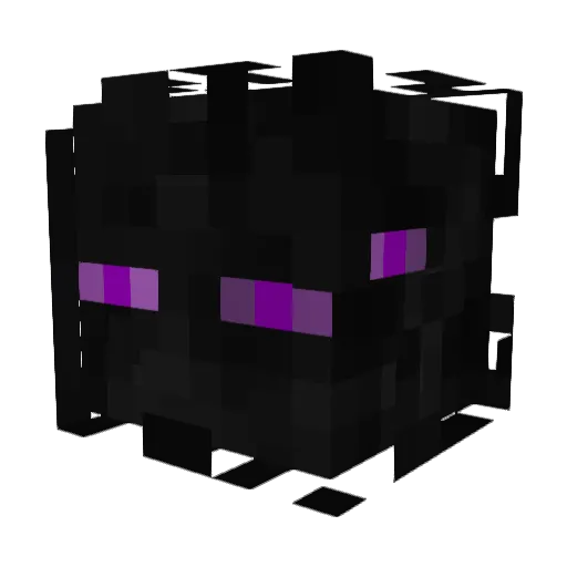 Sneakysama Minecraft avatar head, 3D render