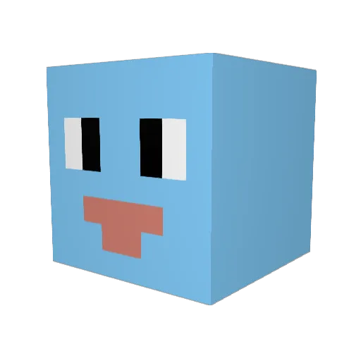 SneakyyTurtle Minecraft avatar head, 3D render