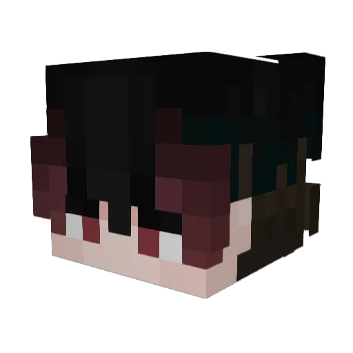 SneaxSynix Minecraft avatar head, 3D render