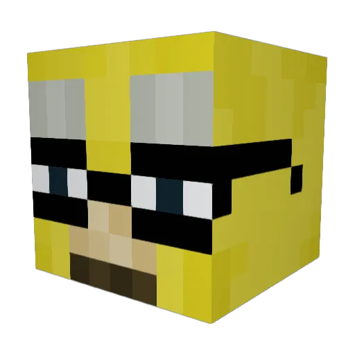 Snedderick Minecraft avatar head, 3D render