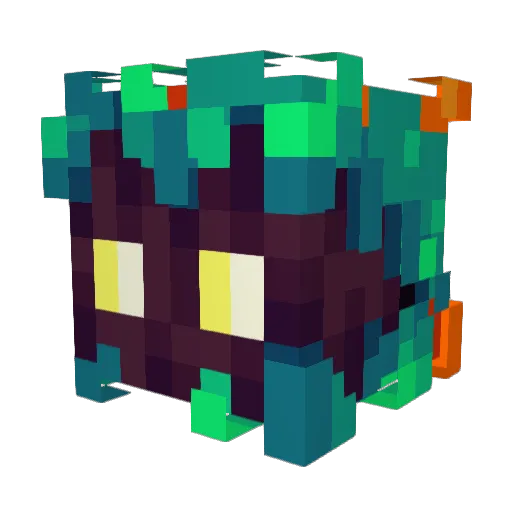 SneeakyTime Minecraft avatar head, 3D render