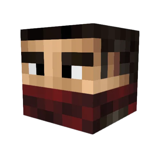 Sneed_Feed Minecraft avatar head, 3D render