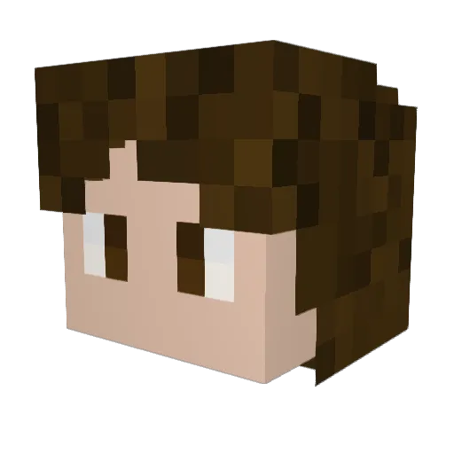 Sneedoritos Minecraft avatar head, 3D render