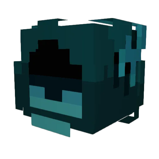 Sneegsnag Minecraft avatar head, 3D render