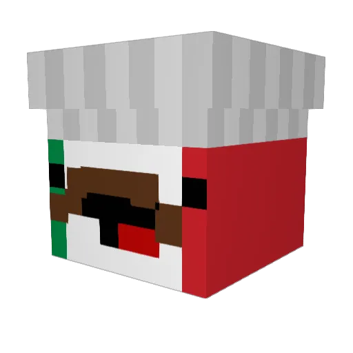 Sneim_PVP Minecraft avatar head, 3D render