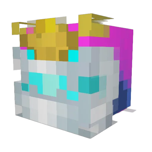 Sneisoll Minecraft avatar head, 3D render