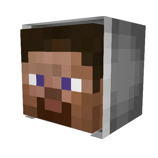 Snejk_ Minecraft avatar head, 3D render