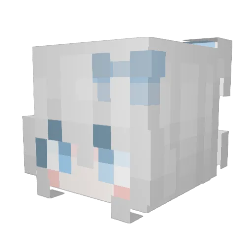 Snek1227 Minecraft avatar head, 3D render