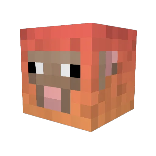 SnelNerd Minecraft avatar head, 3D render