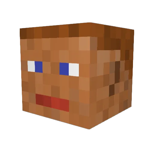 Snelp_83 Minecraft avatar head, 3D render