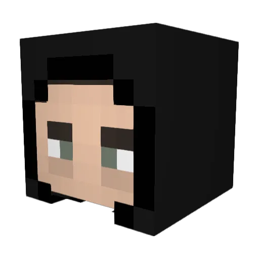 SnelsteRendier Minecraft avatar head, 3D render
