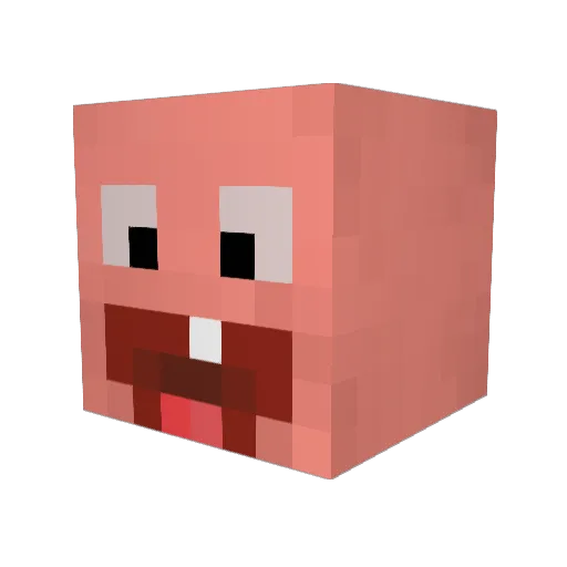 Snensen Minecraft avatar head, 3D render