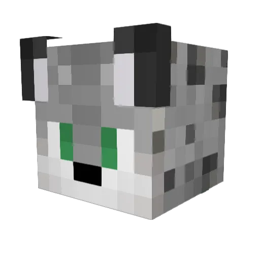 SneppyLuno Minecraft avatar head, 3D render