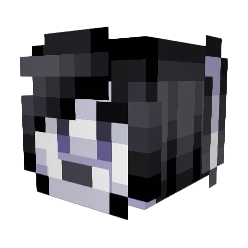 Snepunny Minecraft avatar head, 3D render