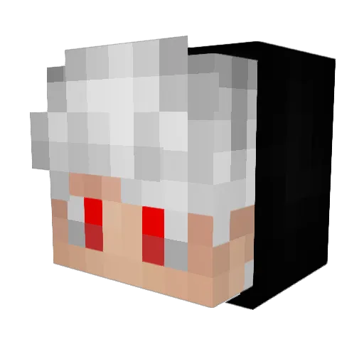 Snerak Minecraft avatar head, 3D render
