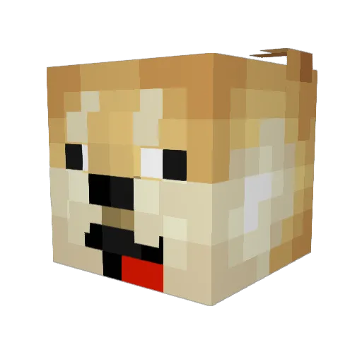 SneuV2 Minecraft avatar head, 3D render