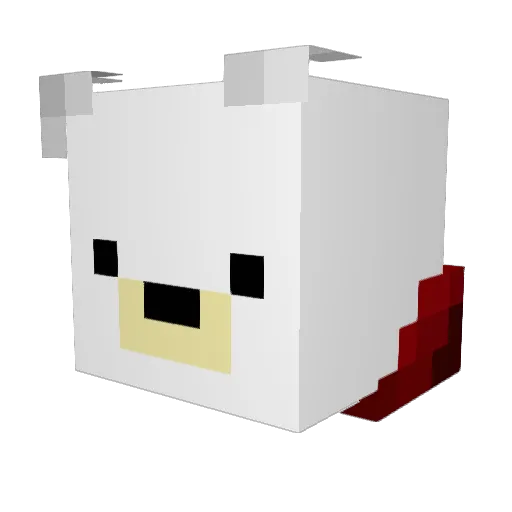 Snew47 Minecraft avatar head, 3D render