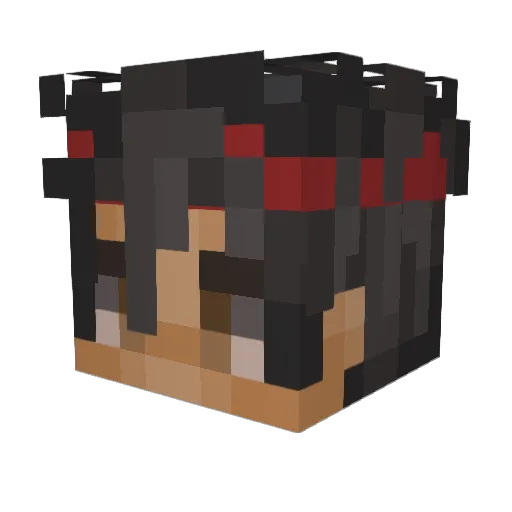 Snewi Minecraft avatar head, 3D render