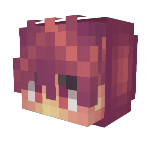 SnexzyNgewe Minecraft avatar head, 3D render