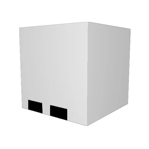 Snfn Minecraft avatar head, 3D render
