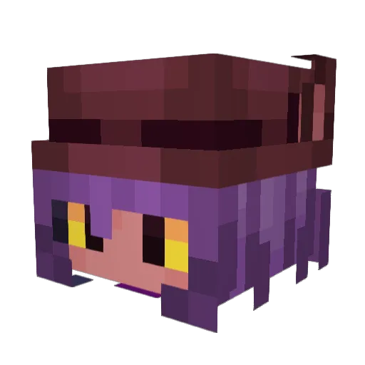Snfpy Minecraft avatar head, 3D render