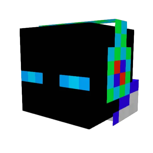Snfrd Minecraft avatar head, 3D render