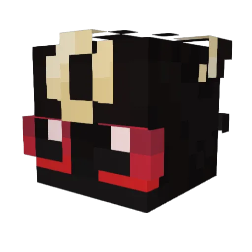 SniCkeRseN Minecraft avatar head, 3D render