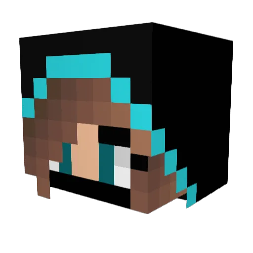 SniMpLe Minecraft avatar head, 3D render