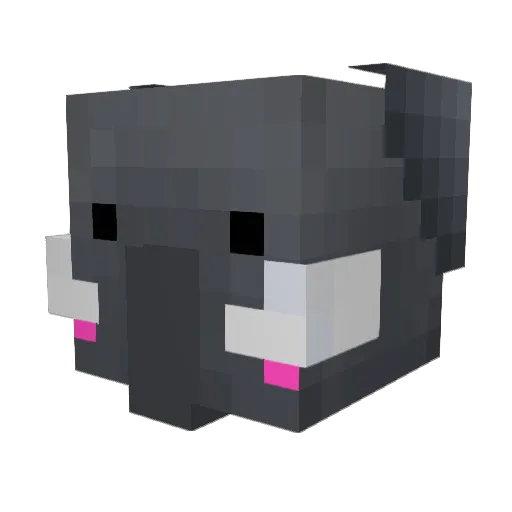 SnibelSnabel Minecraft avatar head, 3D render