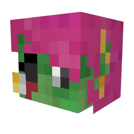 SnickerBee Minecraft avatar head, 3D render