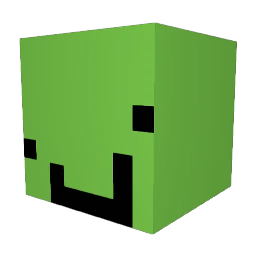 SnickerSatisfy Minecraft avatar head, 3D render