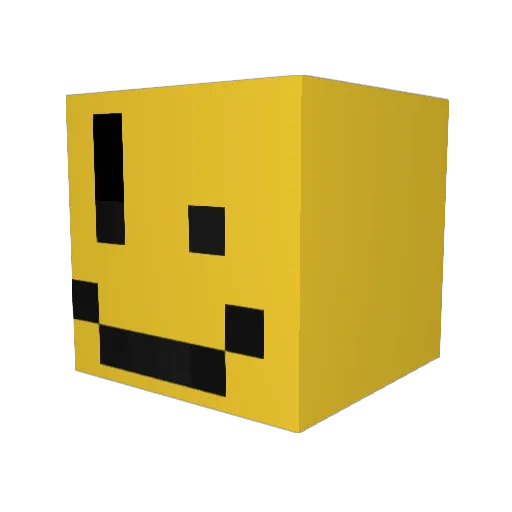 Snickerduo Minecraft avatar head, 3D render