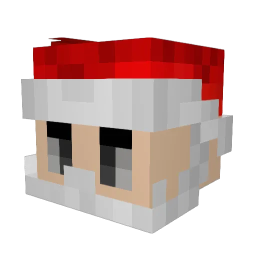 Snickerpro Minecraft avatar head, 3D render