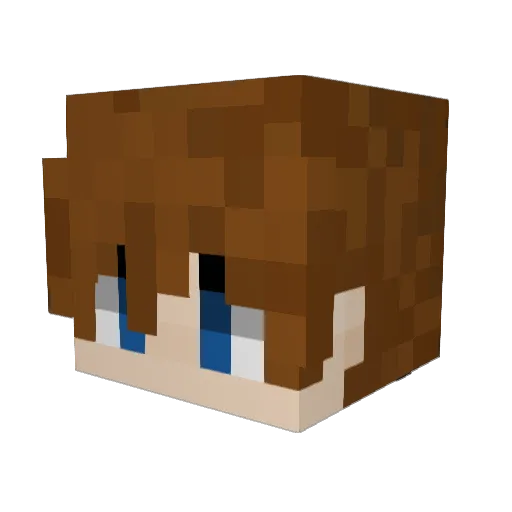 SnickersMarcel Minecraft avatar head, 3D render