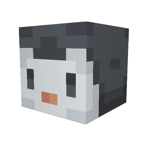 Snicks8 Minecraft avatar head, 3D render