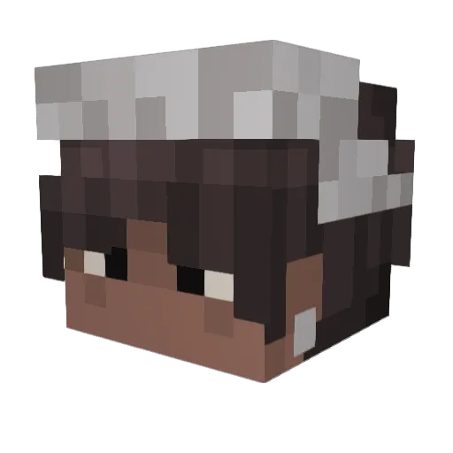 SnidePiano91 Minecraft avatar head, 3D render