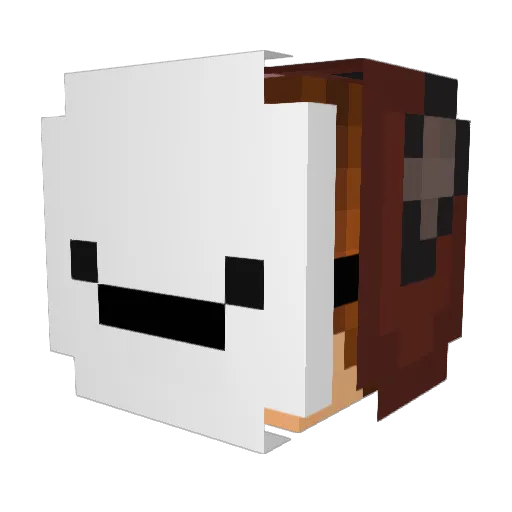 SniekZz Minecraft avatar head, 3D render