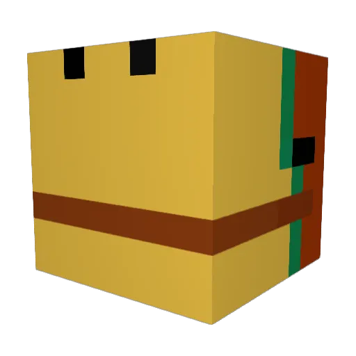 Sniffer1254 Minecraft avatar head, 3D render