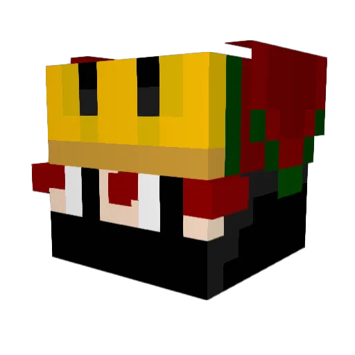 SnifferSito Minecraft avatar head, 3D render